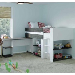 Compact Spacesaver single bed Open Shelves